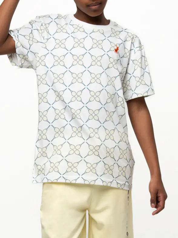 Polo Boys Keith Printed Short-Sleeve T-Shirt White - Image 5