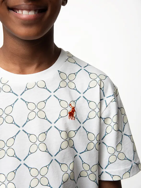 Polo Boys Keith Printed Short-Sleeve T-Shirt White - Image 4