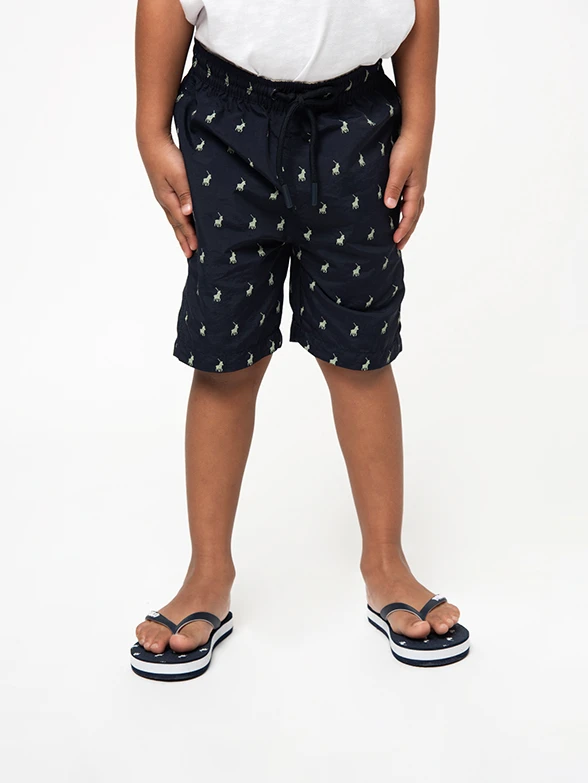 Polo Boys Bradley Monogram Beach Short Navy - Image 2