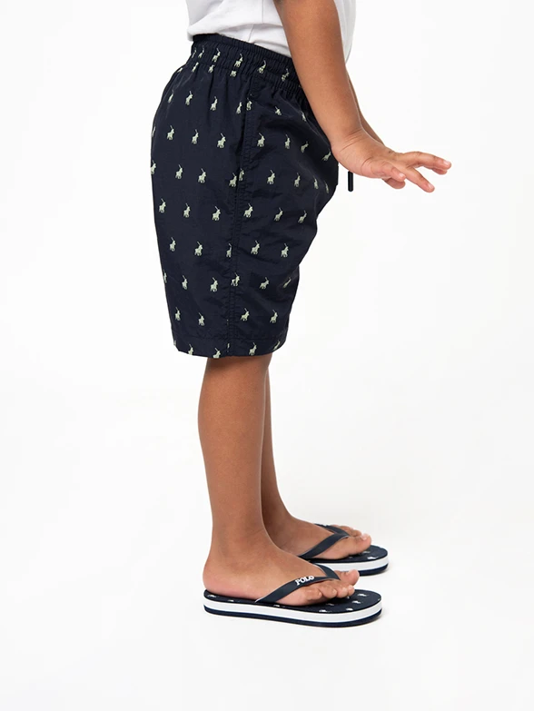 Polo Boys Bradley Monogram Beach Short Navy - Image 4