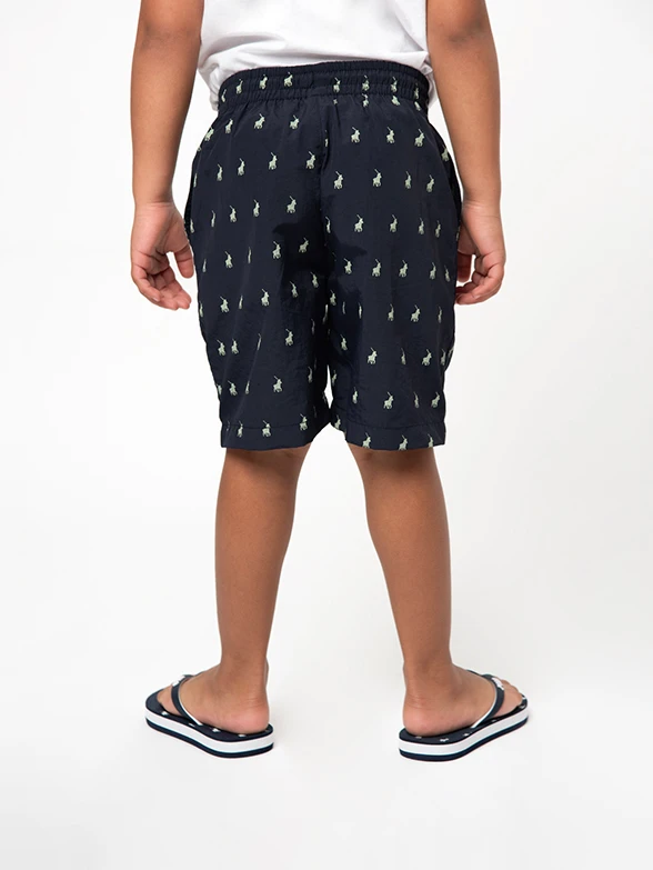 Polo Boys Bradley Monogram Beach Short Navy - Image 3