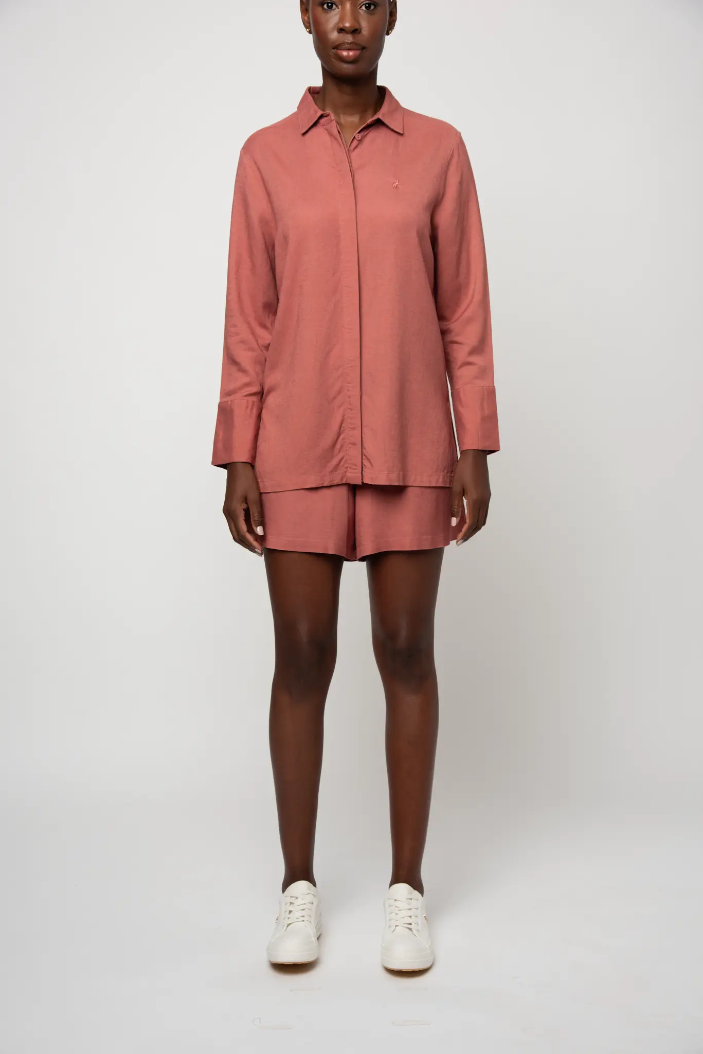 Polo Womens Lilly Long Sleeve Rose Shirt - Image 2