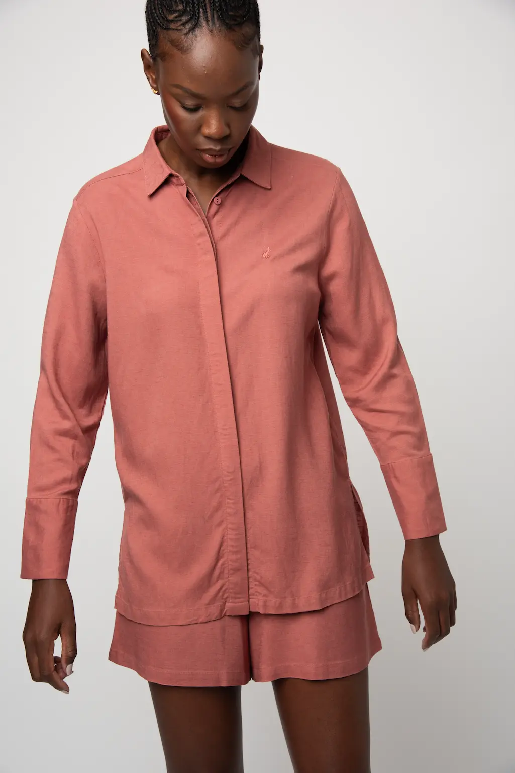 Polo Womens Lilly Long Sleeve Rose Shirt - Image 6