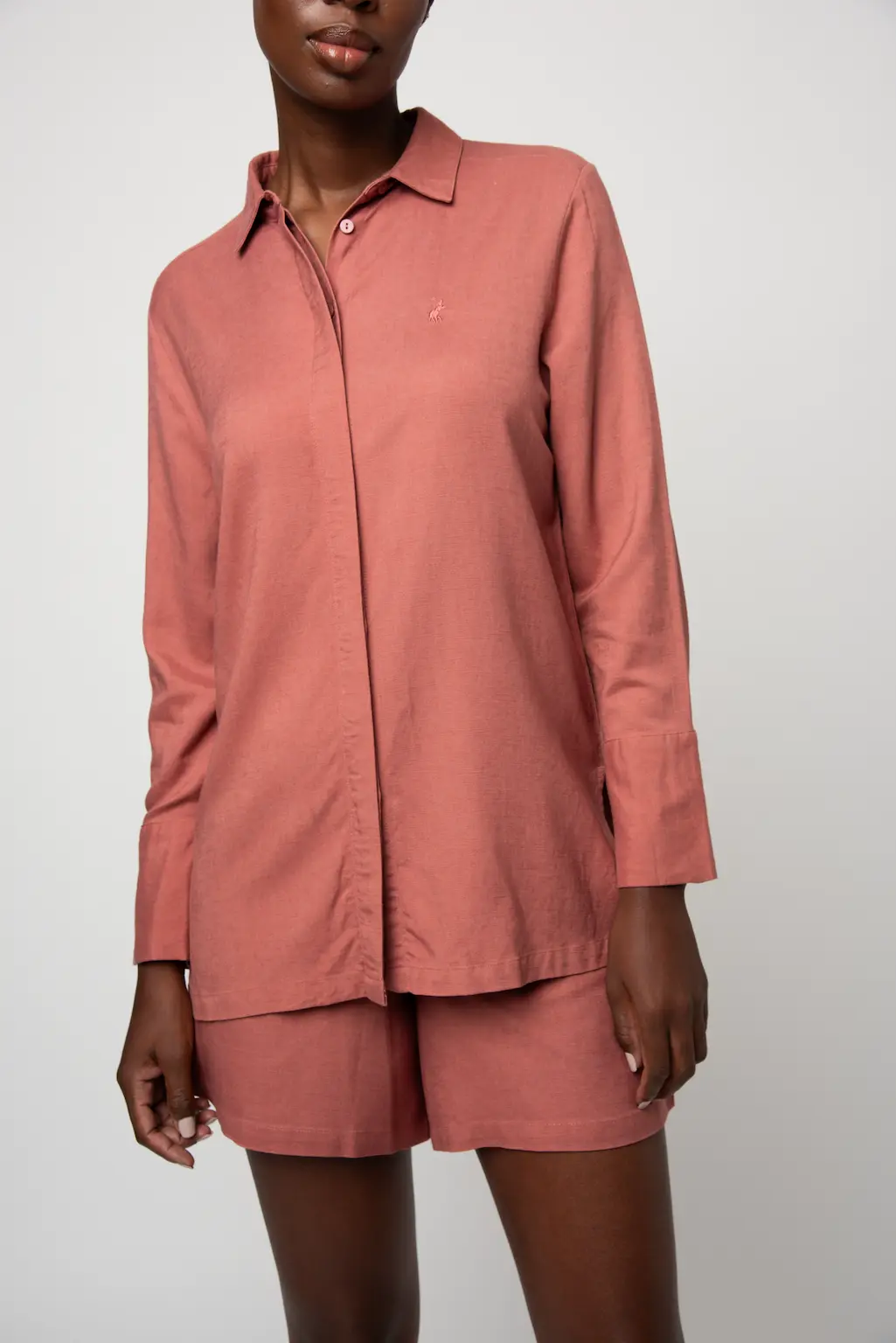 Polo Womens Lilly Long Sleeve Rose Shirt - Image 5