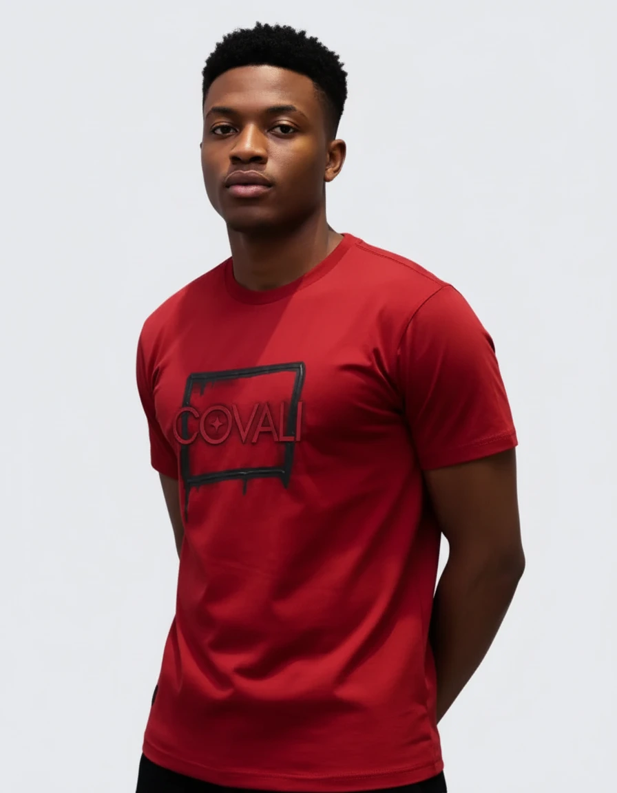 Covali Jose Mens Red T-shirt