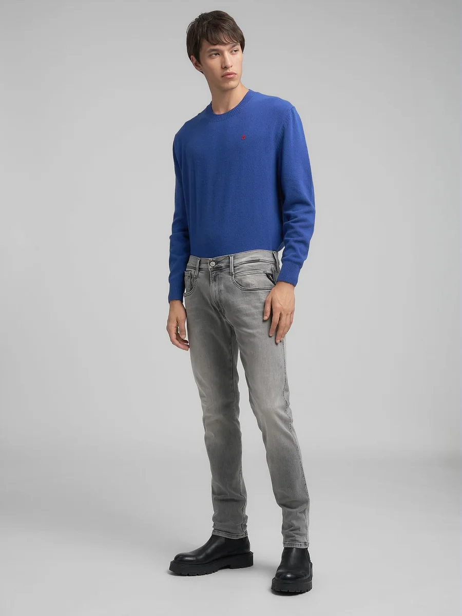 Replay Anbas Hyperflex Men's Grey Slim-Fit Jeans