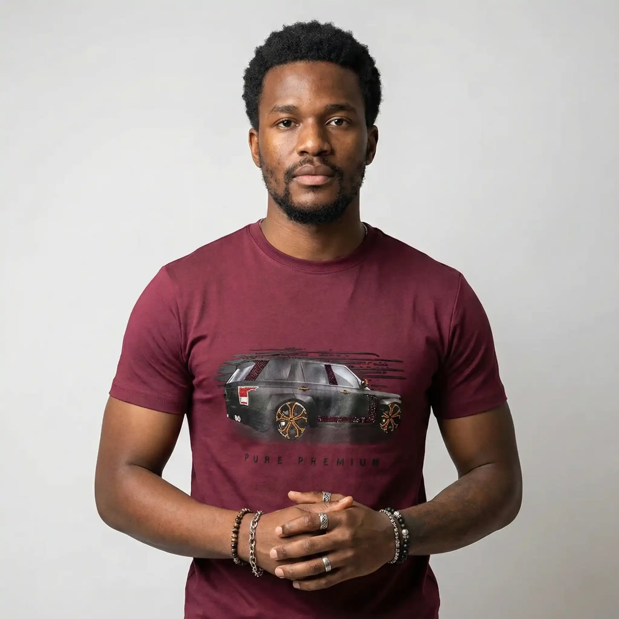 Pure Premium Carro R Burgandy Men's T-shirt