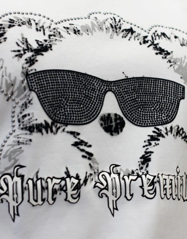 Pure Premium Greco Mens White T-shirt - Image 3