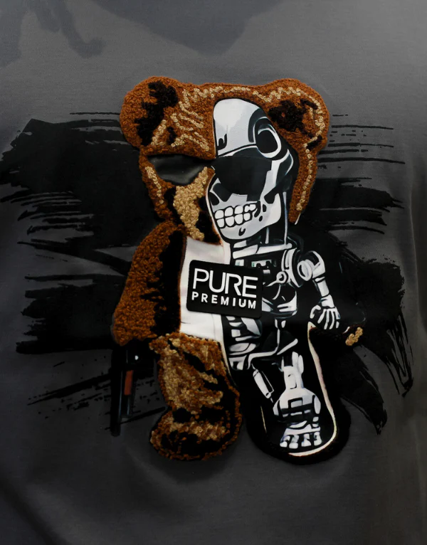 Pure Premium Moretti Mens Grey T-shirt - Image 2