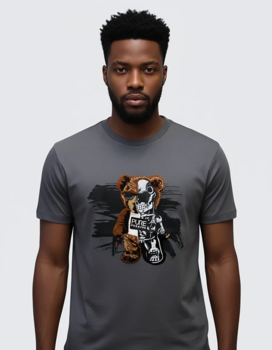 Pure Premium Moretti Mens Grey T-shirt