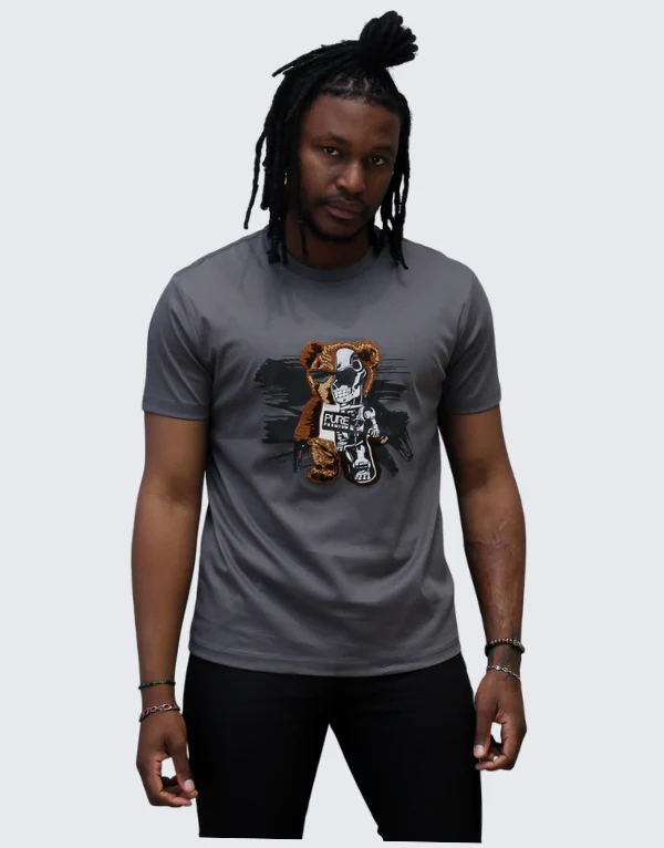 Pure Premium Moretti Mens Grey T-shirt - Image 3