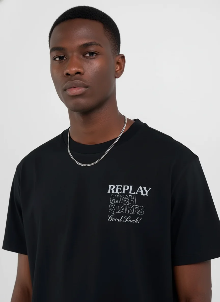 Replay High Stakes Black Tshirt