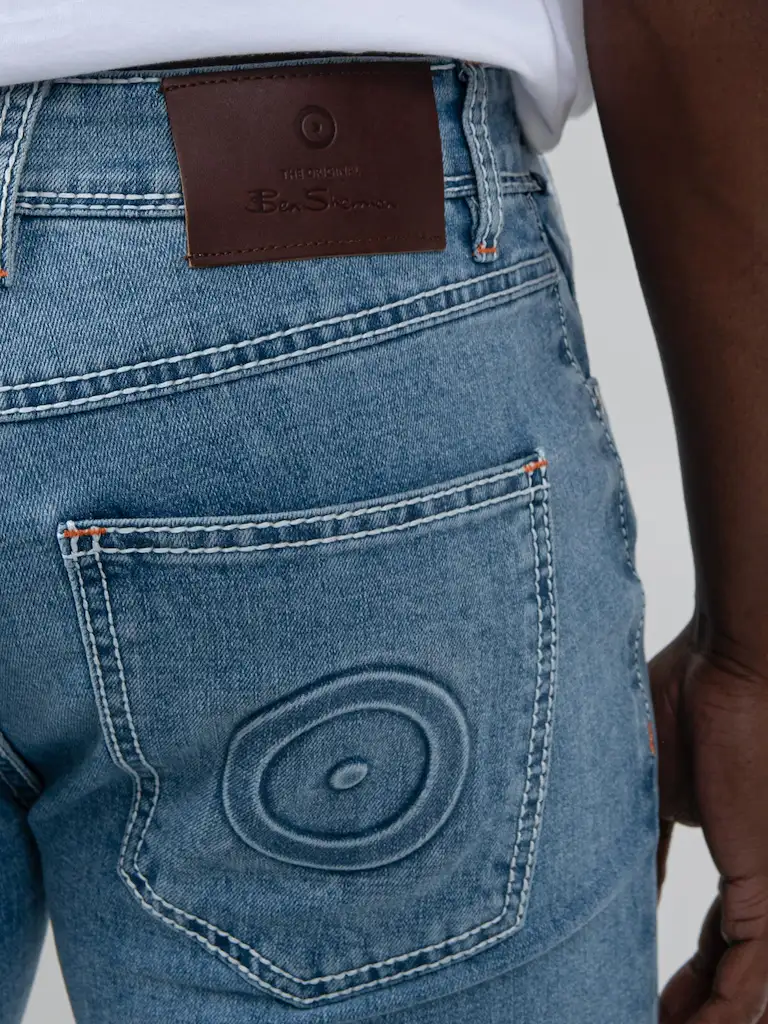 Ben Sherman Men's Saddle Stitch Slim Fit Denim Jeans - Image 3