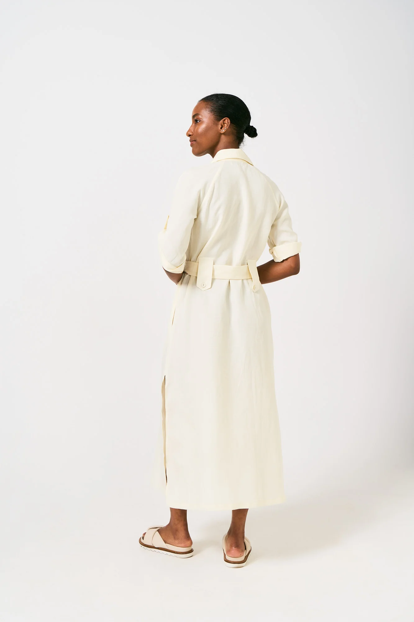 Smudj Shayna Utility Linen Dress - Image 3