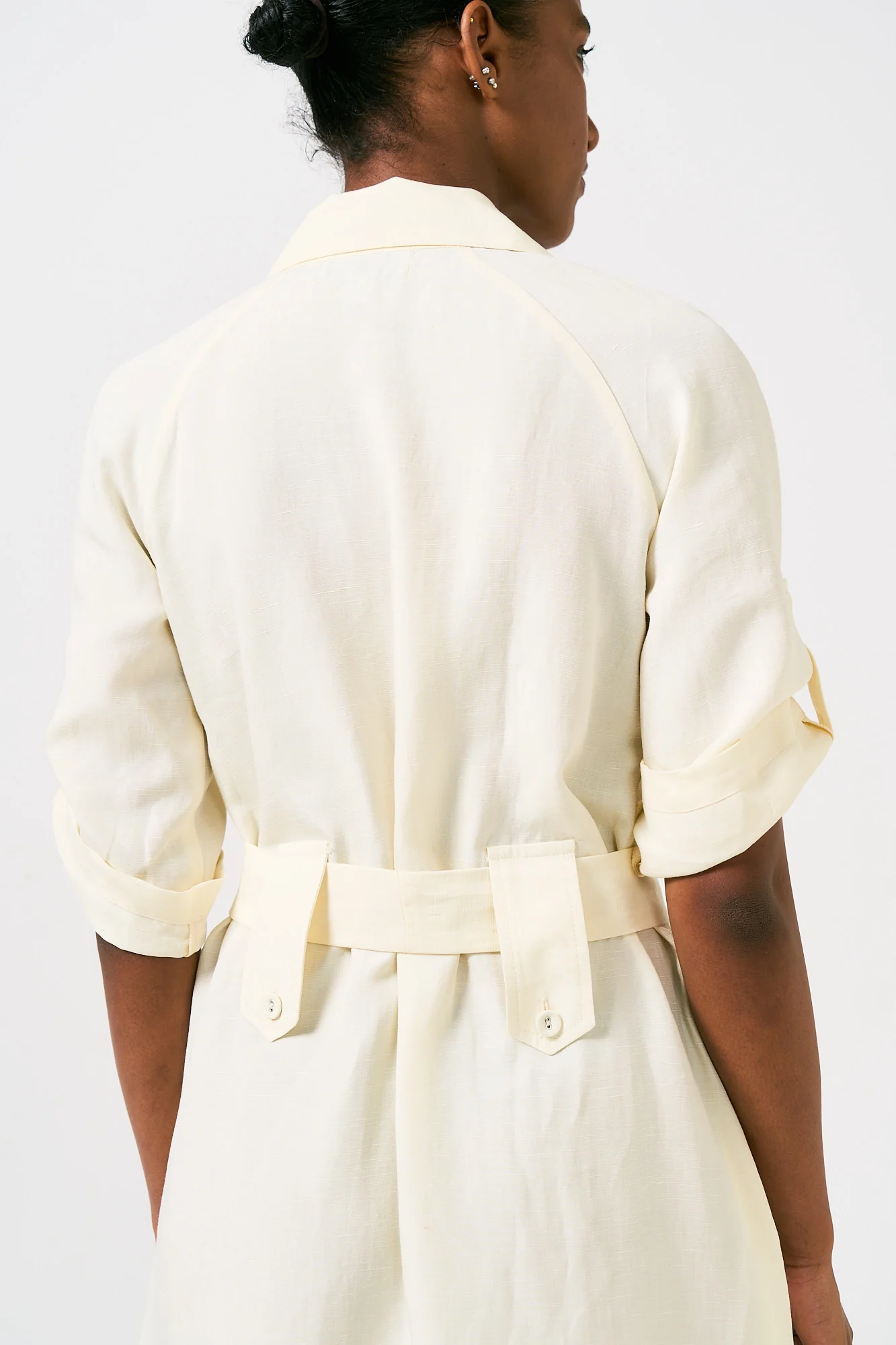 Smudj Shayna Utility Linen Dress - Image 4