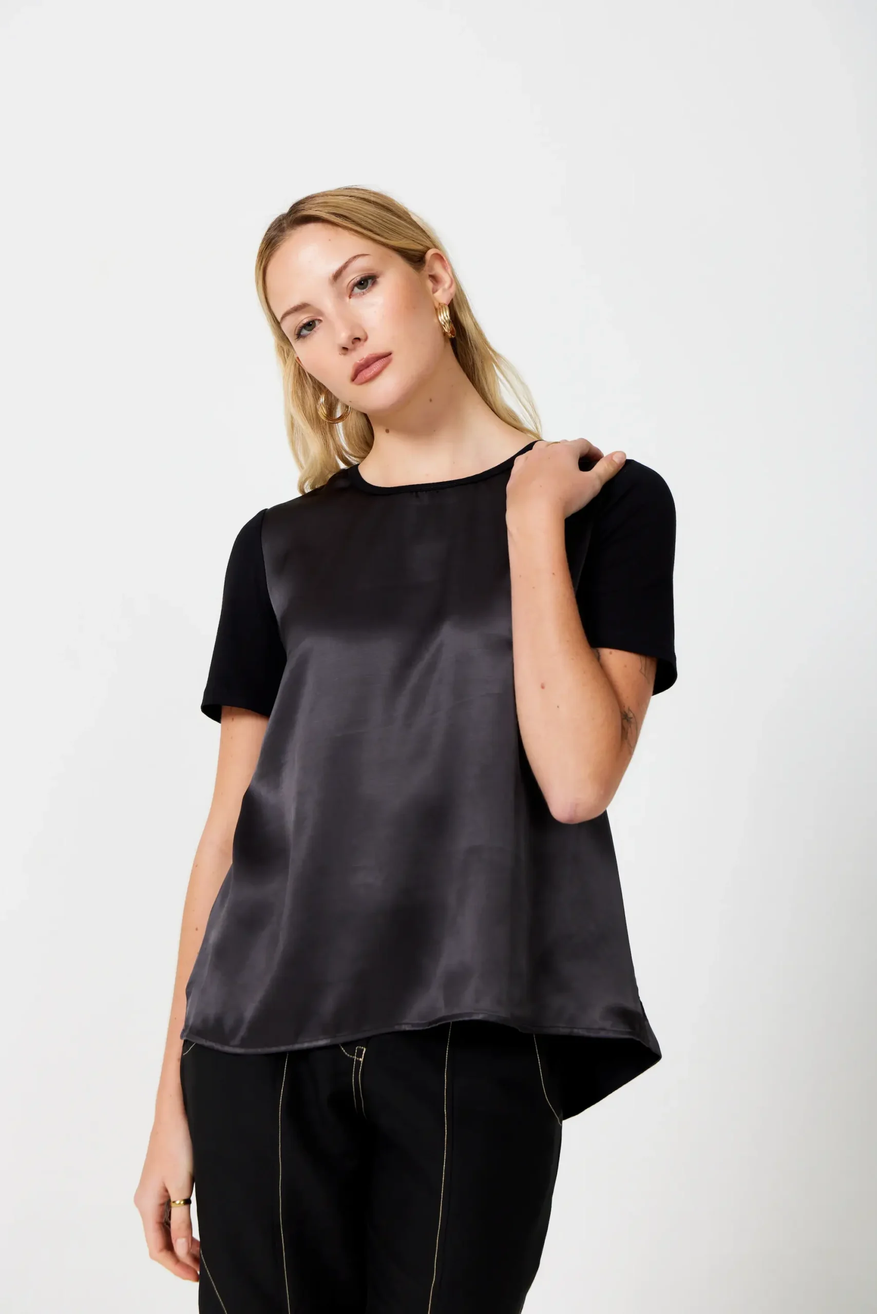 Smudj Reine Satin Top Liqourish - Image 2