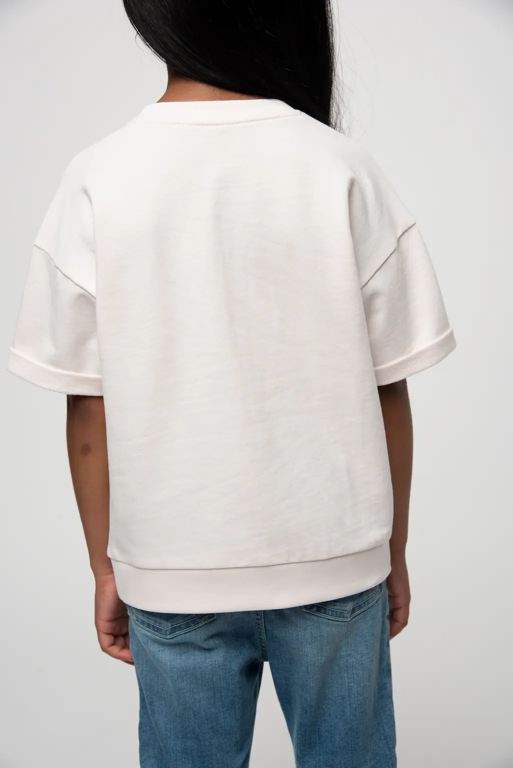 Girls Kim Short-Sleeve Embroidered T-shirt Blush Pink - Image 4